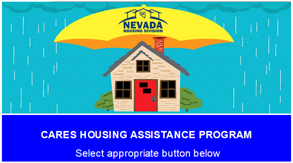 CARES HOUSING ASSISTANCE PROGRAM. Select appropriate button below.
